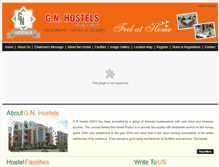 Tablet Screenshot of gnhostels.com